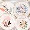 Maydear 4 Sets Embroidery Kit Punch Needle Kit,Embroidery Kit for Beginners Cross Stitch Kits with Embroidery Hoop and Instructions, Hand Embroidery Starter Kit for Adults (Four Flowers)